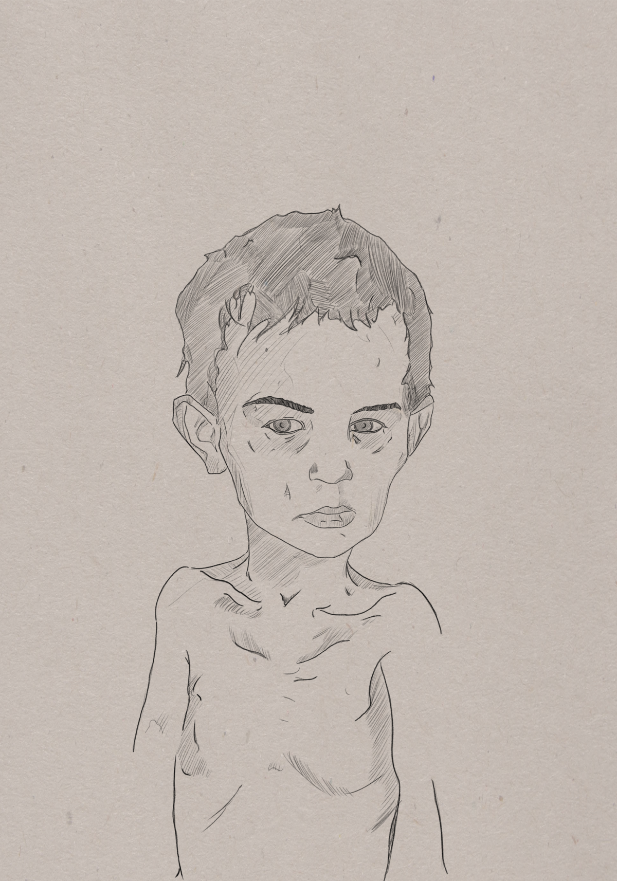 portraits of my family and friends as victims of famine