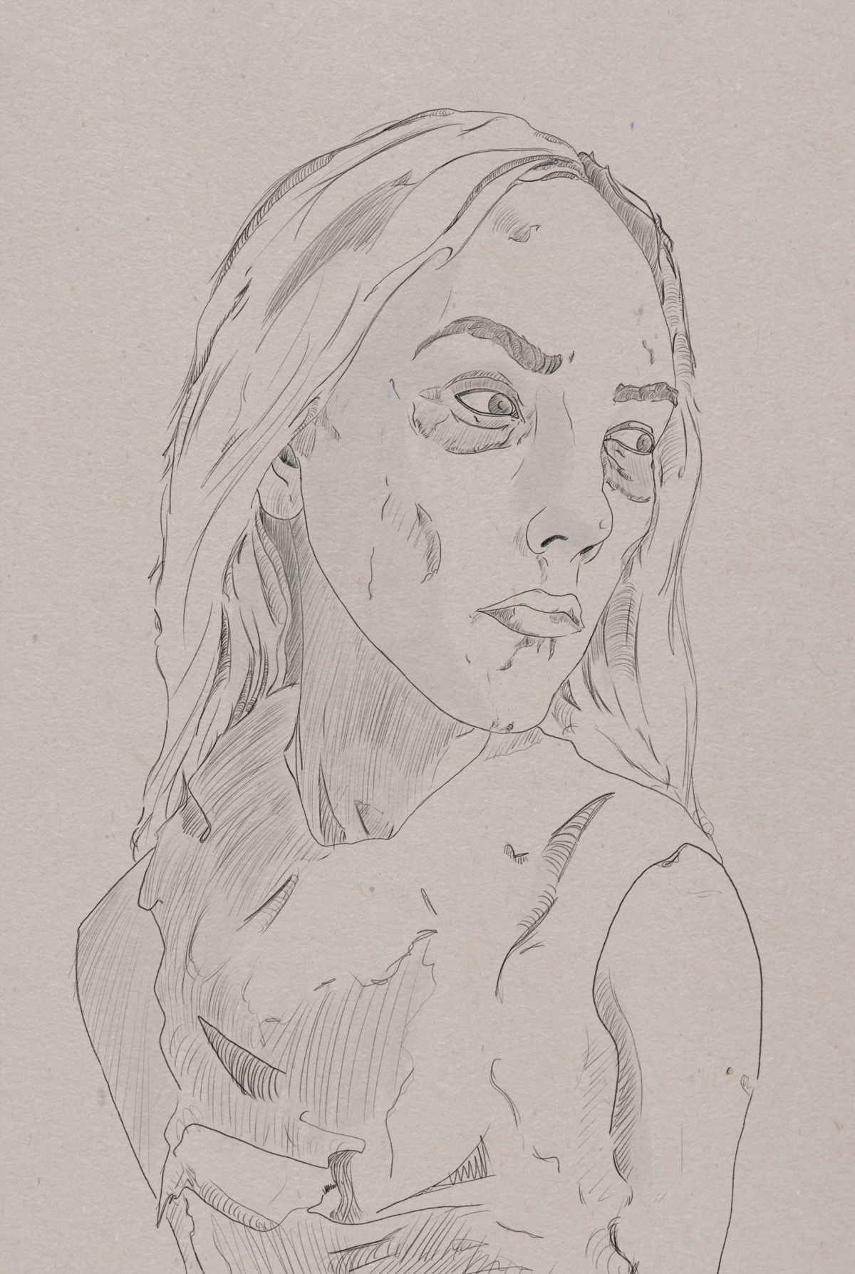 portraits of my family and friends as victims of famine