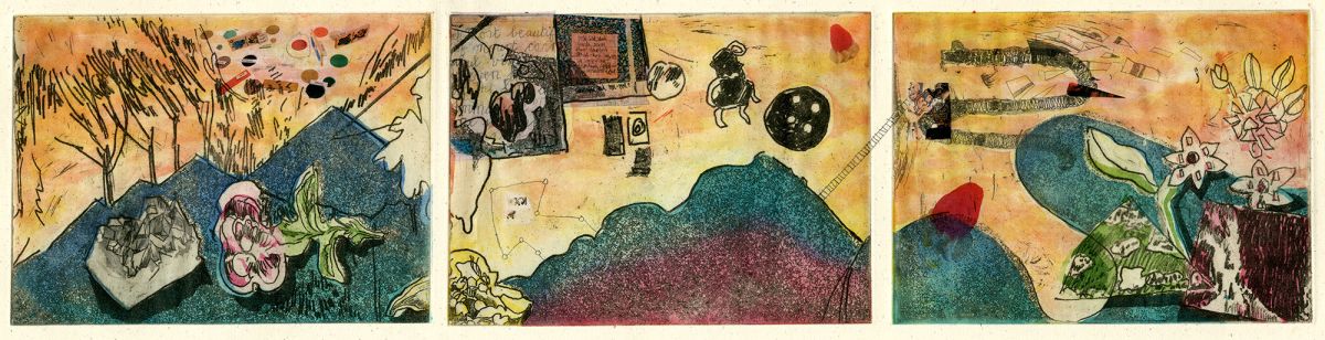 B to C. Etching and Aquatint on copperplate printed on Hahnemühle Fine Art paper, 78 x 34cm
