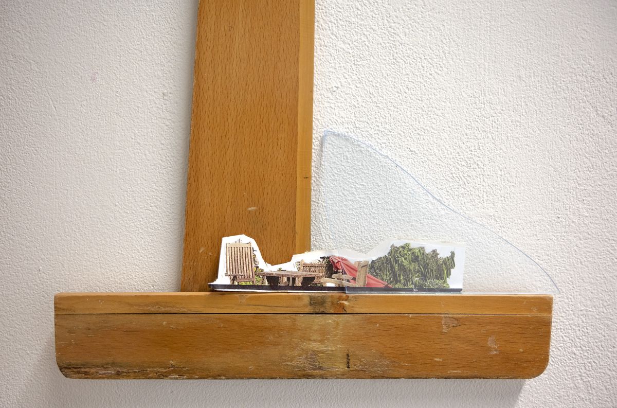 Sun Trap. Perspex, wood and digital print, 25 x 39cm