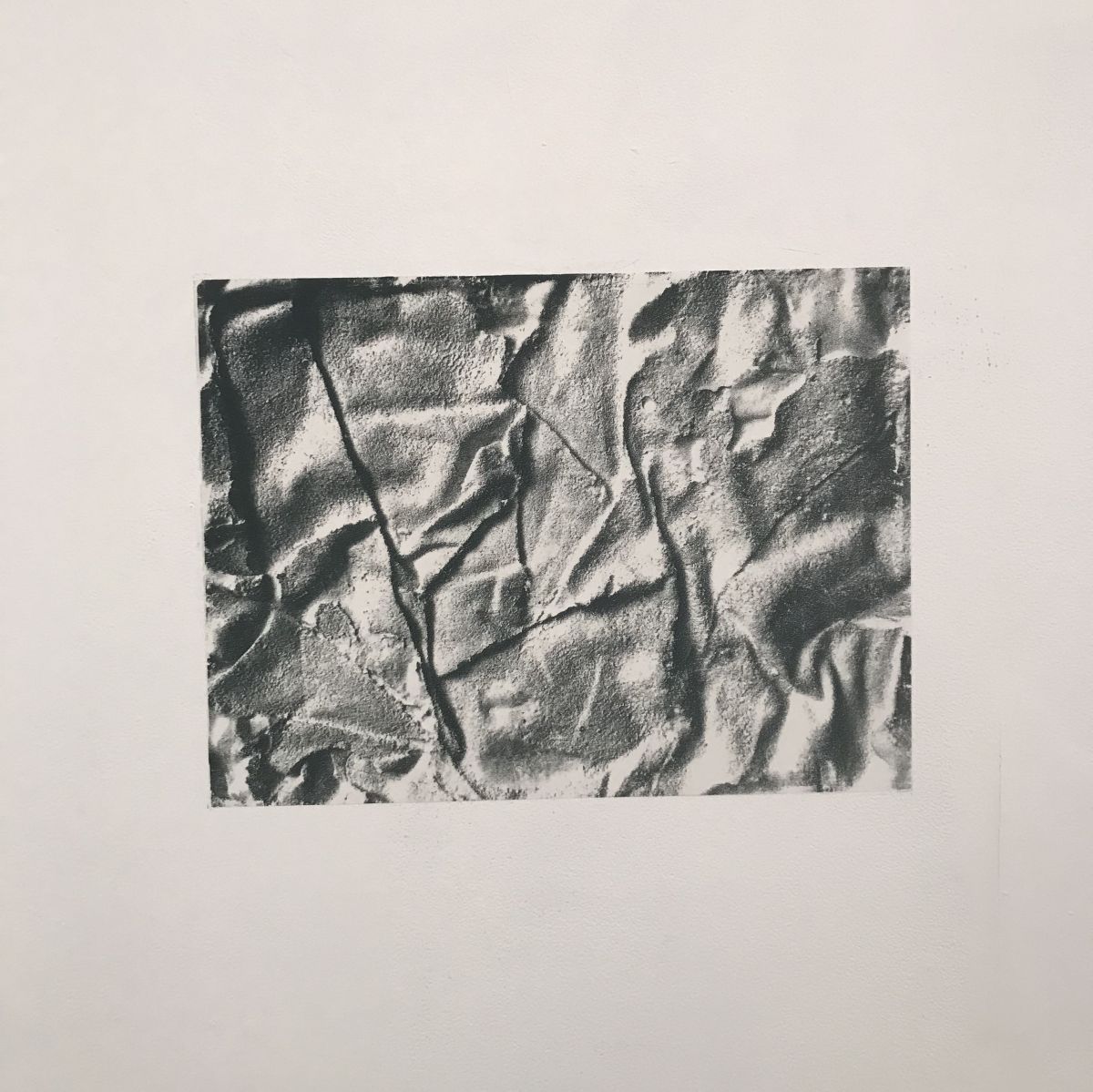 Screen printed image on wall