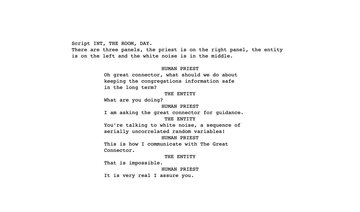 A script