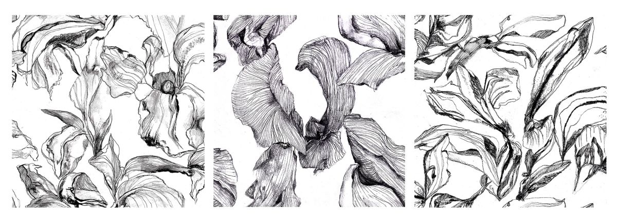 Hand drawn repeat patterns