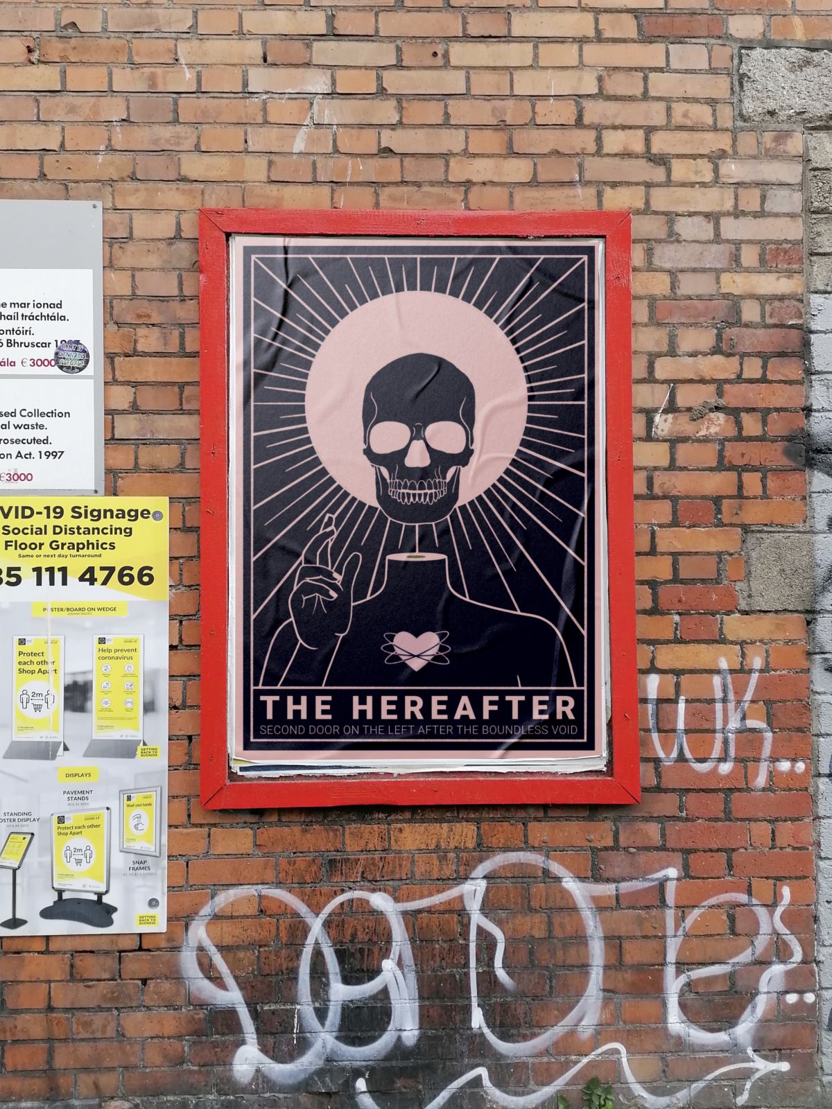 The posters placed in real billboards in Dublin City