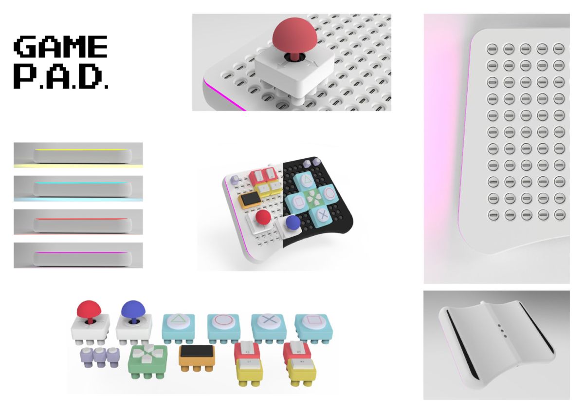 Colour material finish board of Game P.A.D