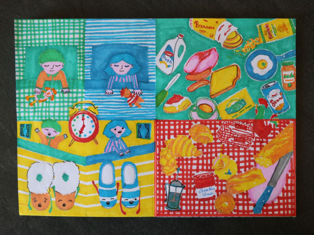 Eoin & Chloé go to school. Zine (1)