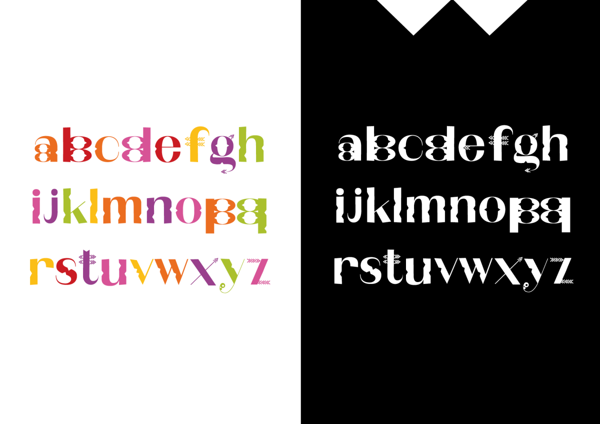 Aro'a. Typeface