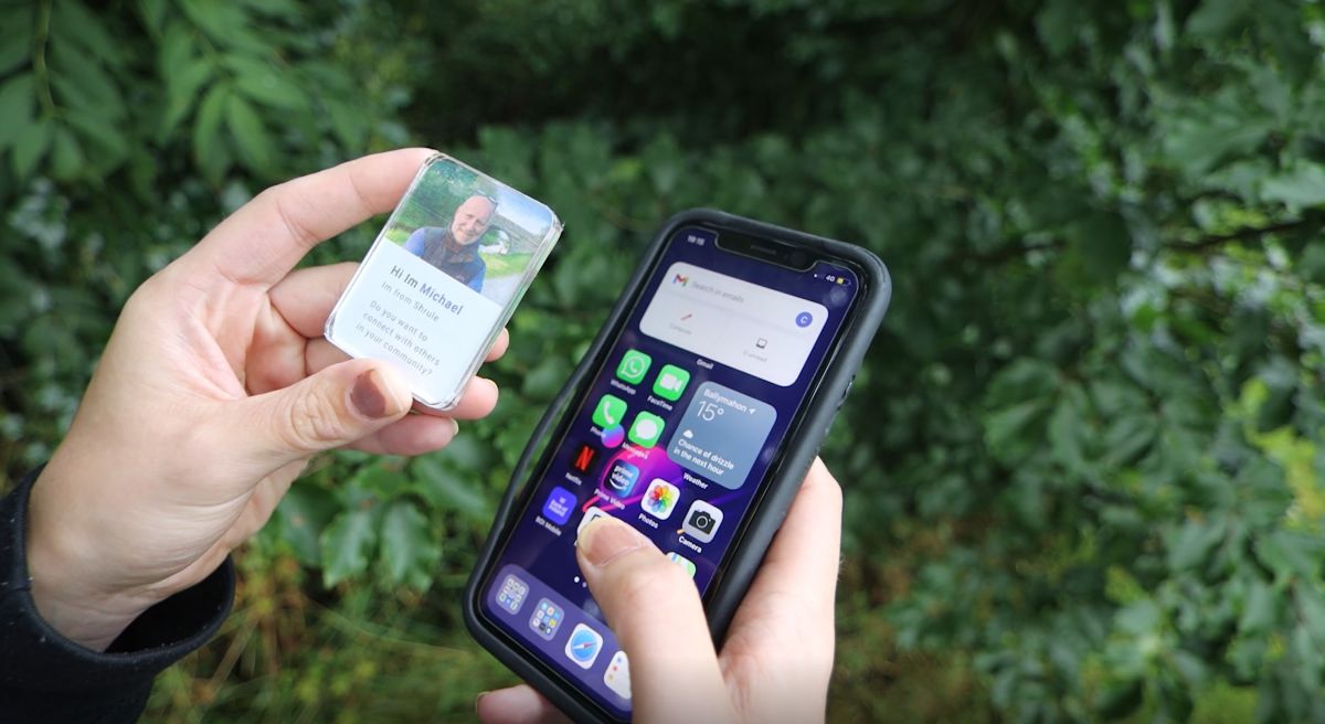 Scanning the tag to communicate