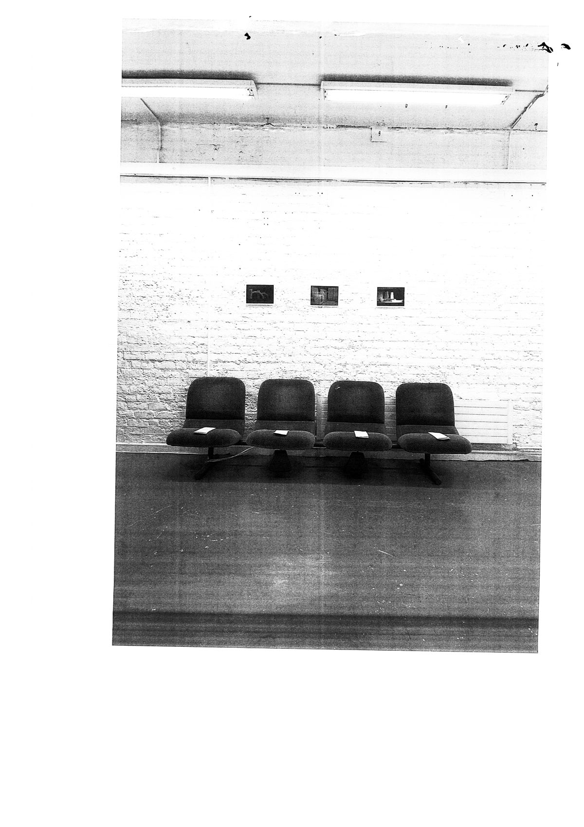 Classified Song Book. Office divider acoustic screens, airport bench, medical trolley, loudspeakers, metal, marbles, water, archival images