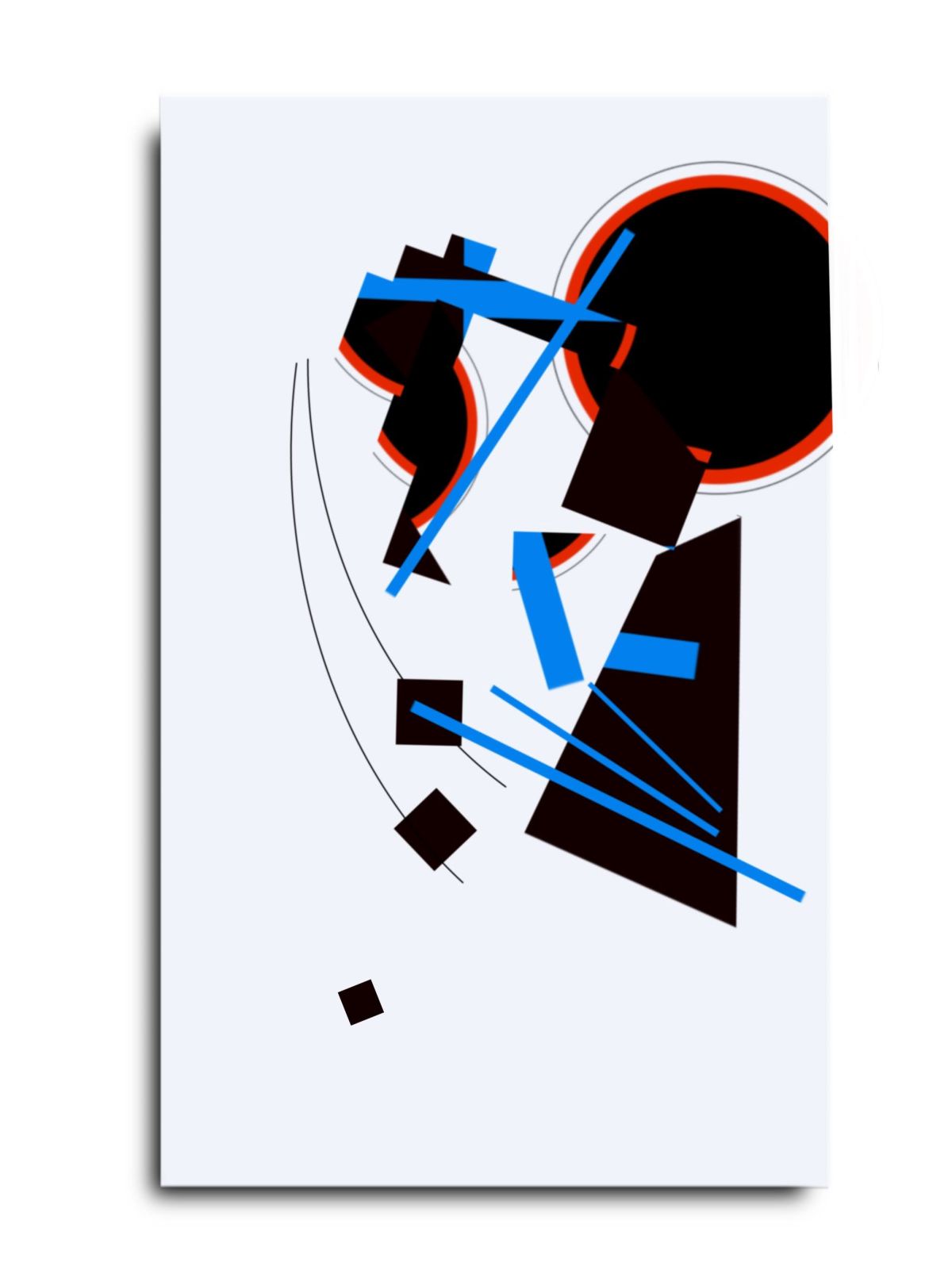 Exploration of Geometric Forms – design for acrylic painting.