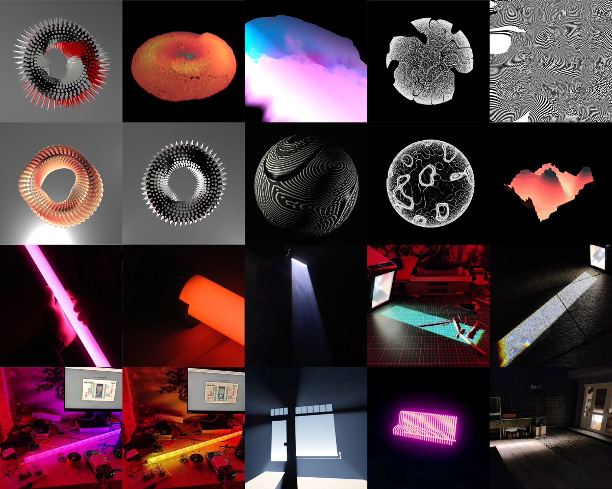 A sample of some of the early explorations I conducted during the research and concept development phase
