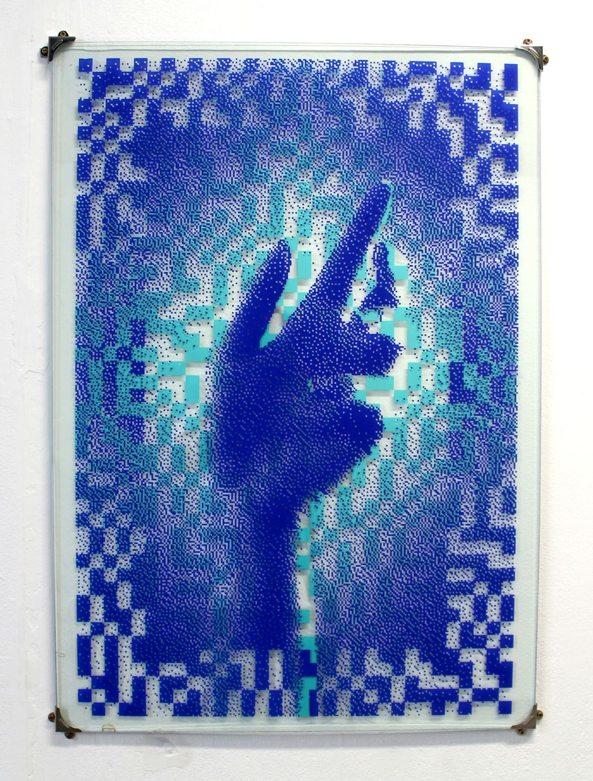 Consequence. Screen print on glass