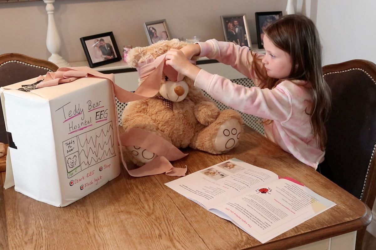 Child using Sleep Deprivation Guide content.