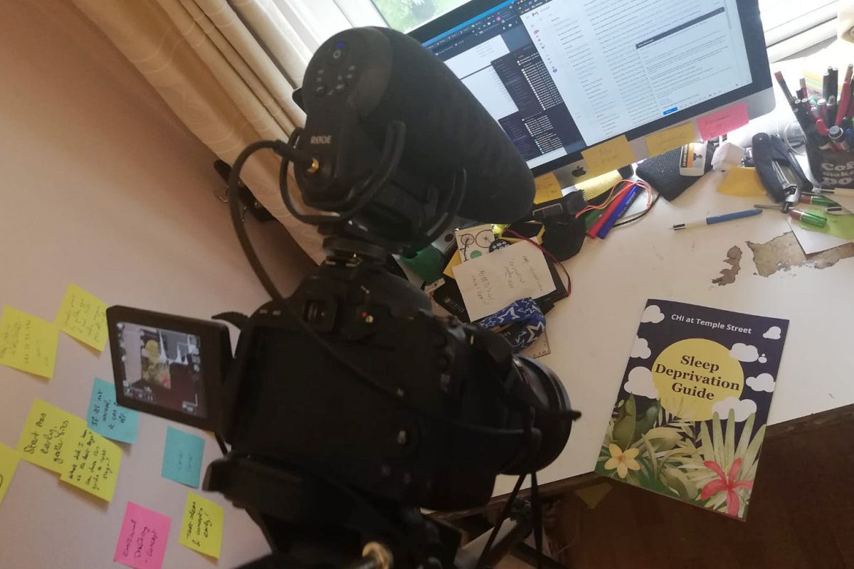 Recording walkthrough video for user testing.
