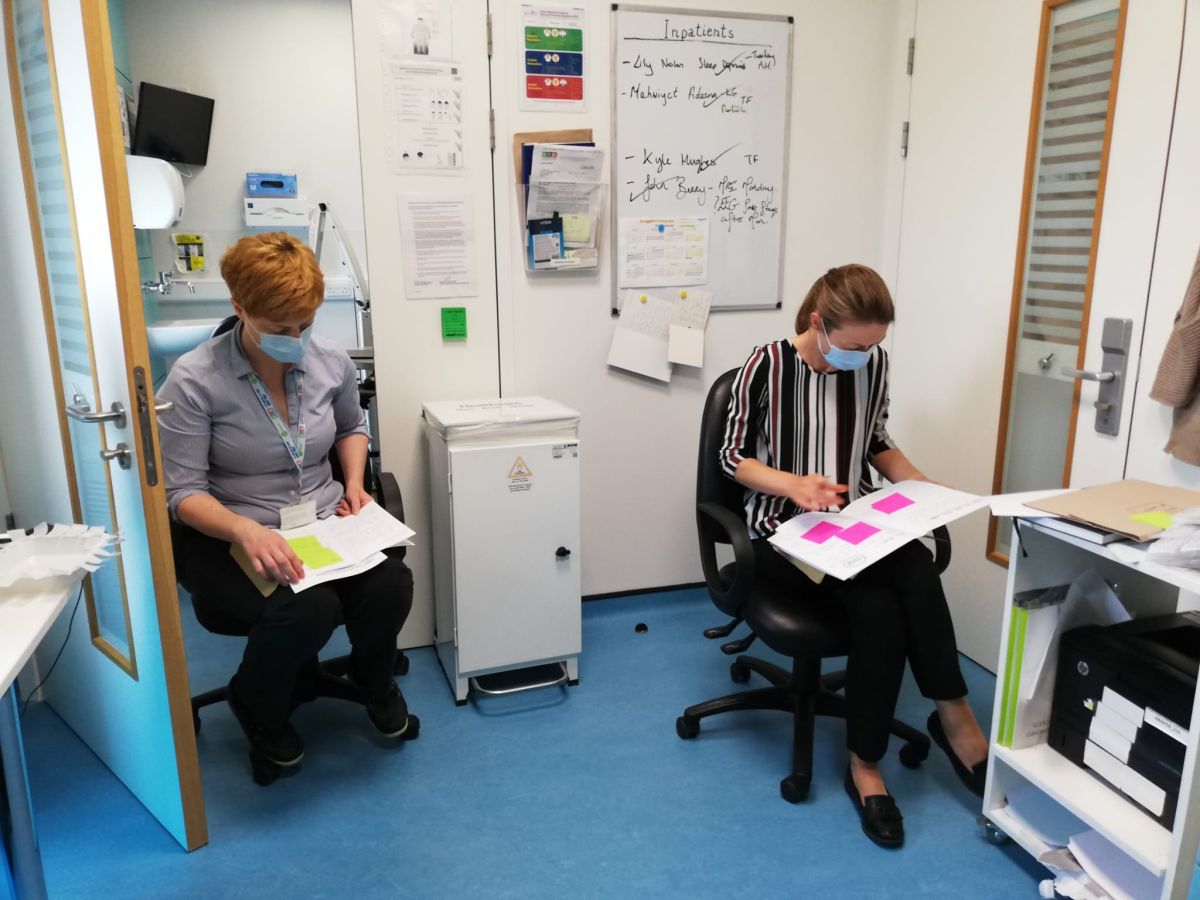 Prototype testing with department staff.