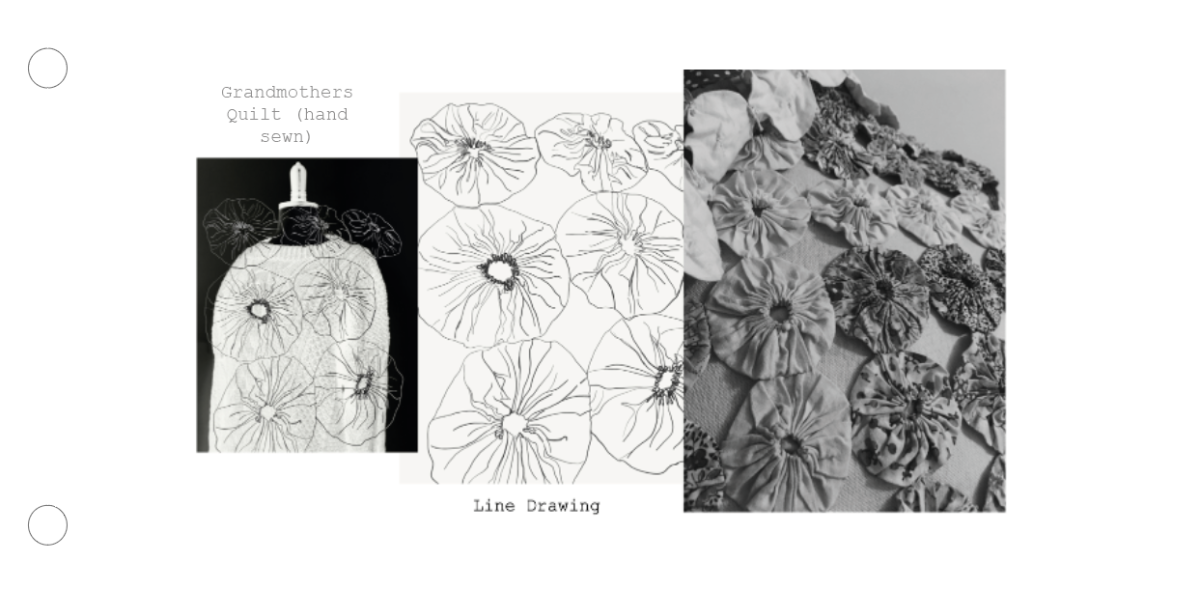 Grandmother's hand sewn quilt research