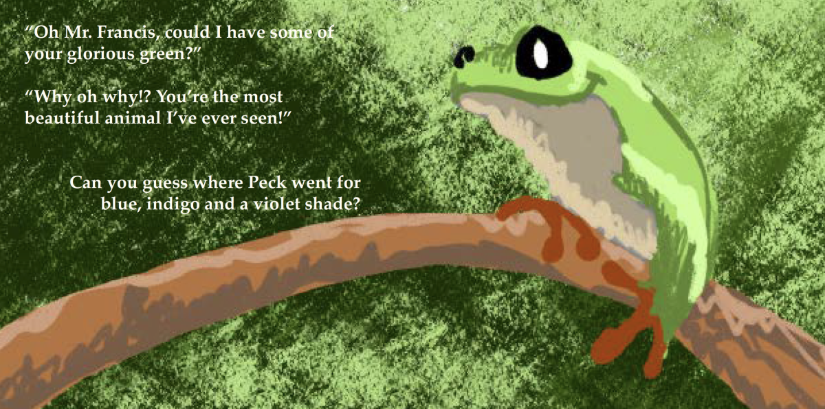 Peck meets Francis the Frog