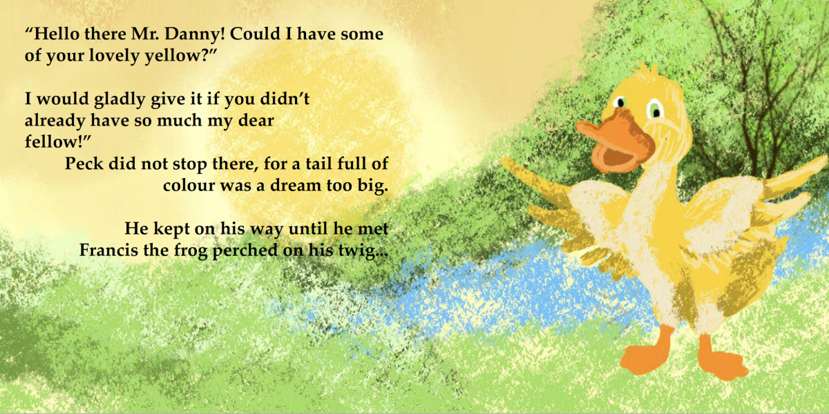 Peck meets Danny the Duck