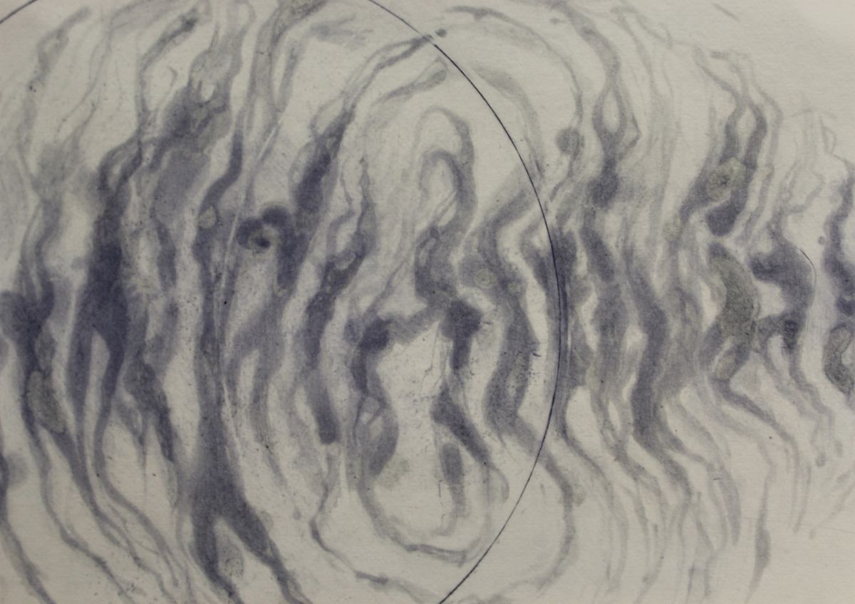 Untitled. Aquatint on copper plate printed on Fabriano paper