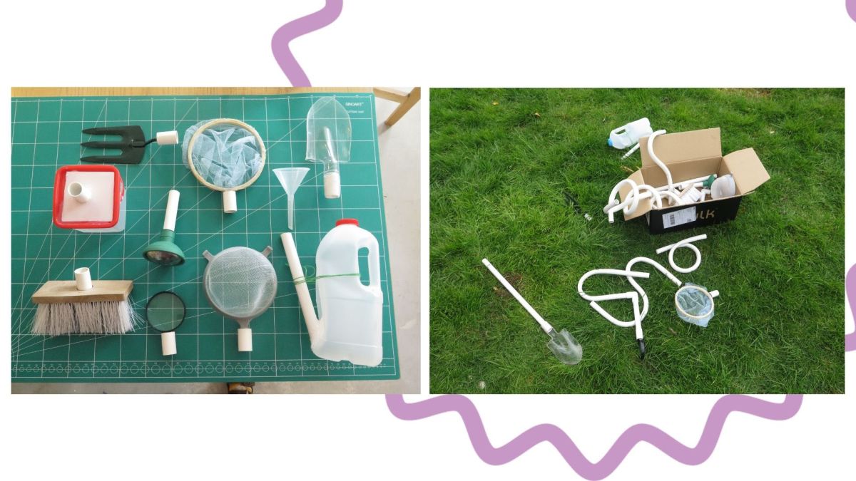 After making the cardboard and wooden models and getting feedback on them, I made versions that I could give to some of my research participants for testing. This set was made using PVC pipes of different lengths and shapes as well as modified parts that I created to fit the pipes. The tests conducted with these tools were great for learning and adapting the design to create the final product