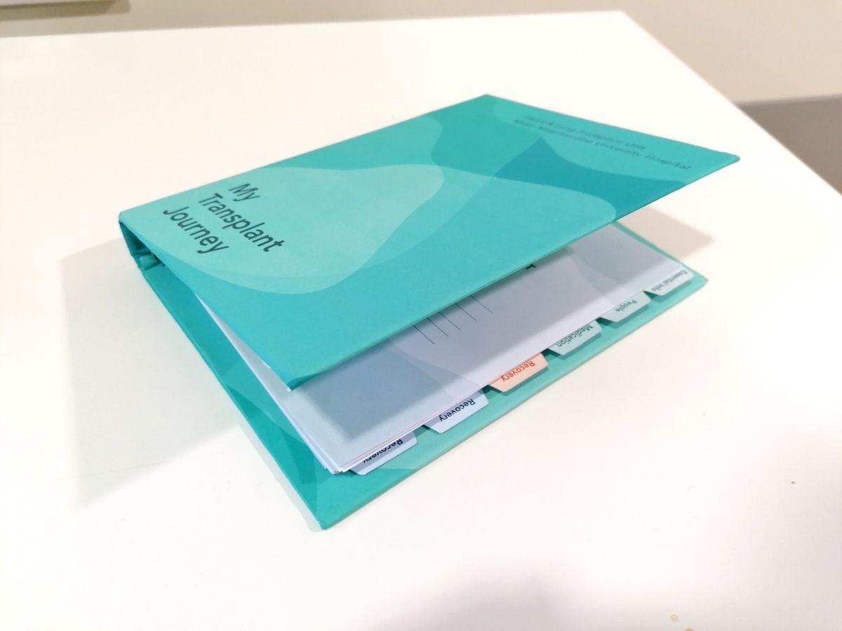 Patient folder for lung transplant recipients.