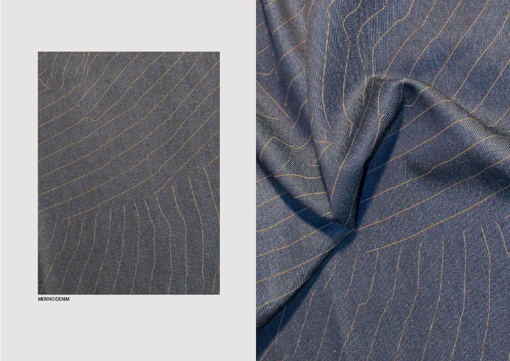 LASER ETCHED MERINO DENIM