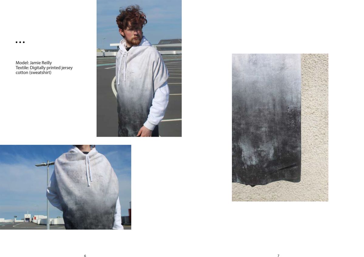 Digitally printed sweatshirt fabric