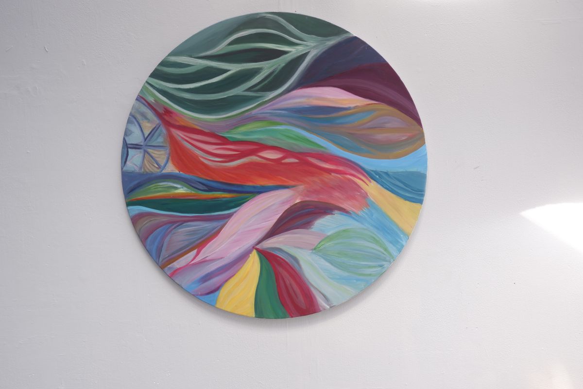 Full Circle. Acrylic on canvas, 60 x 100cm