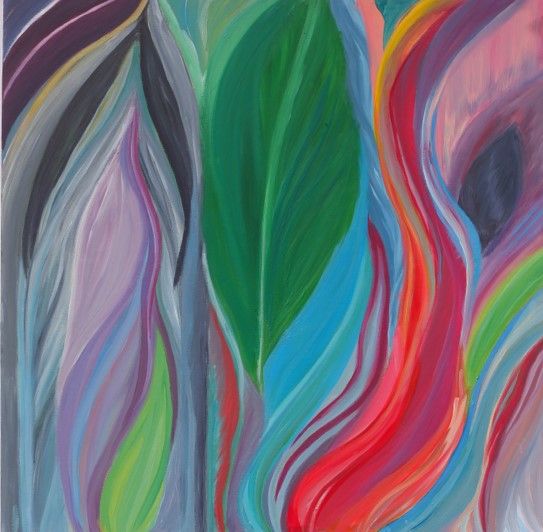 Enclosed. Acrylic on canvas, 60 x 100cm