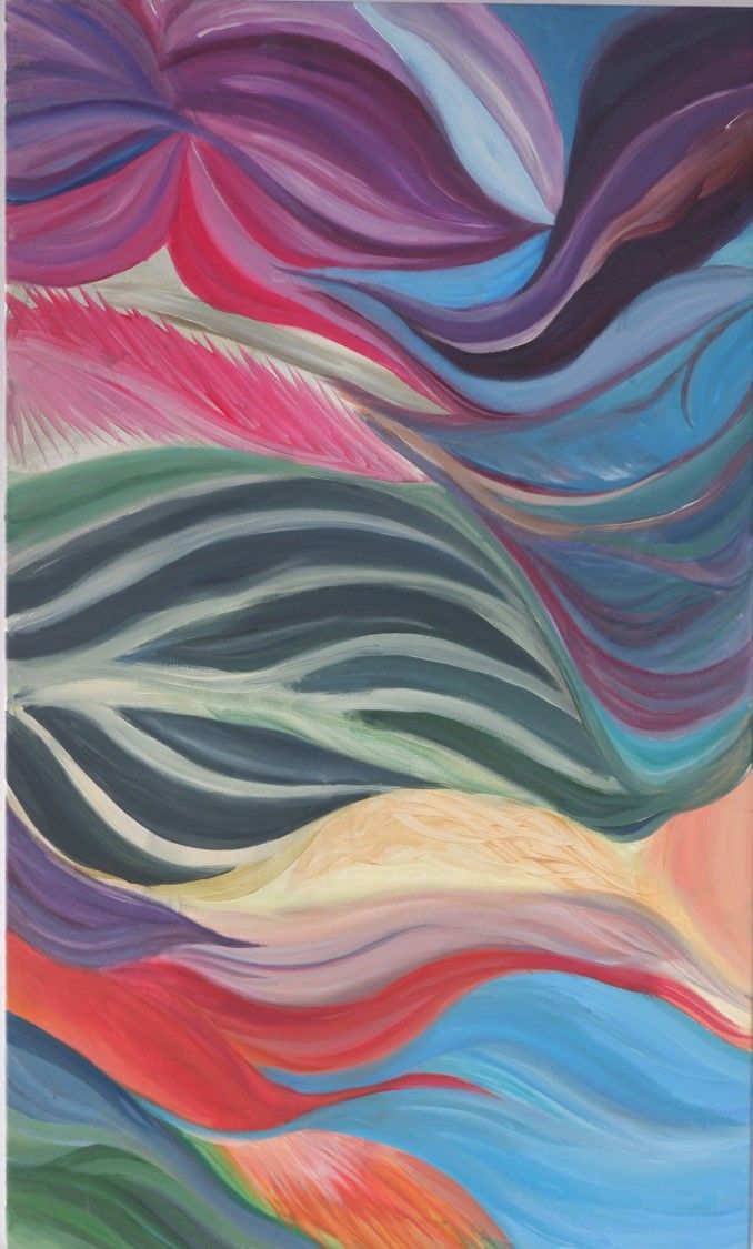 Inner Growth. Acrylic on canvas, 60 x 100cm