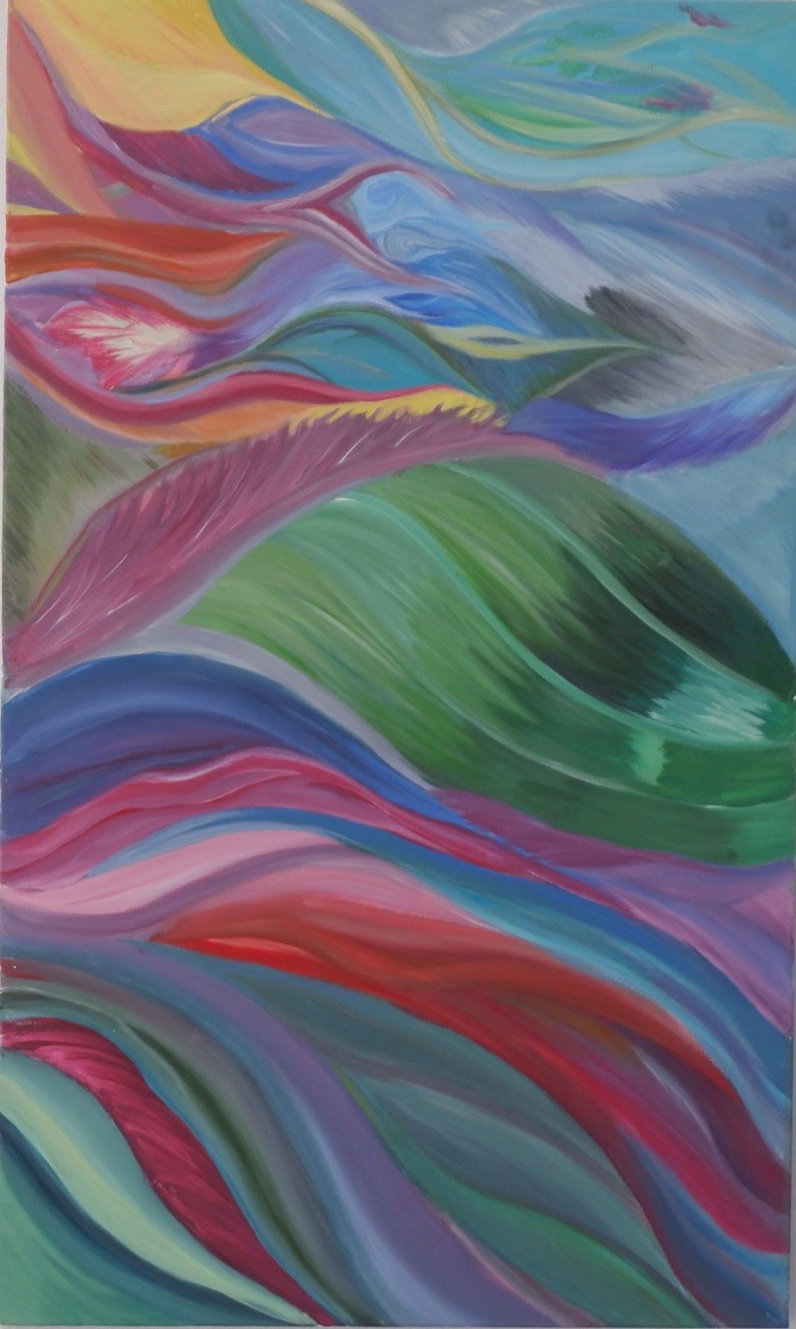 Regeneration. Acrylic on canvas, 60 x 100cm