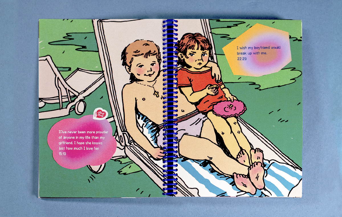 Strictly Anonymous Collaborative Diary, double page spread