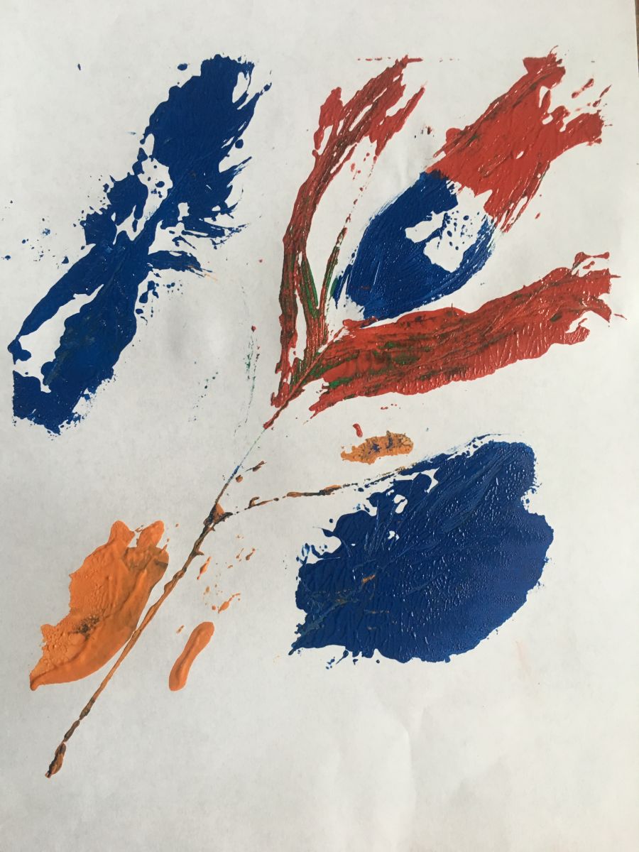 Students Collagraph print