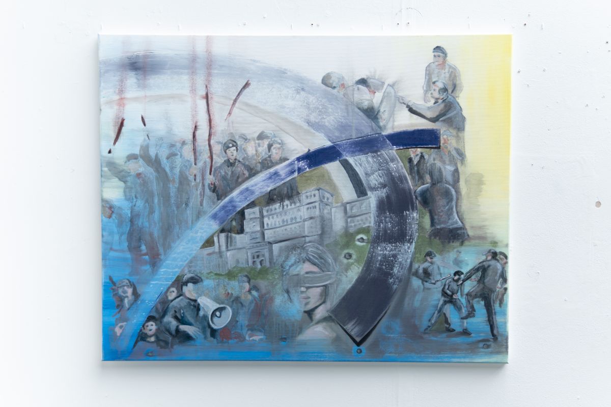 Revolution 89-90. Oil on canvas, 100 x 80cm