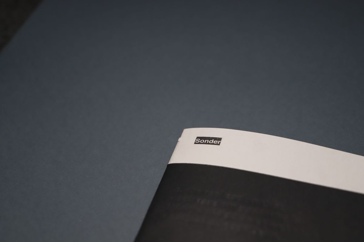 Sonder zine. Cover detail