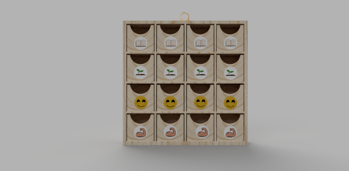 The badge storage design