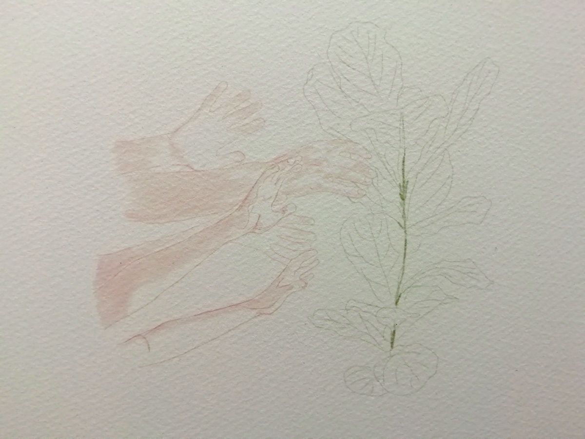 Reaching. 1/1 Digital print