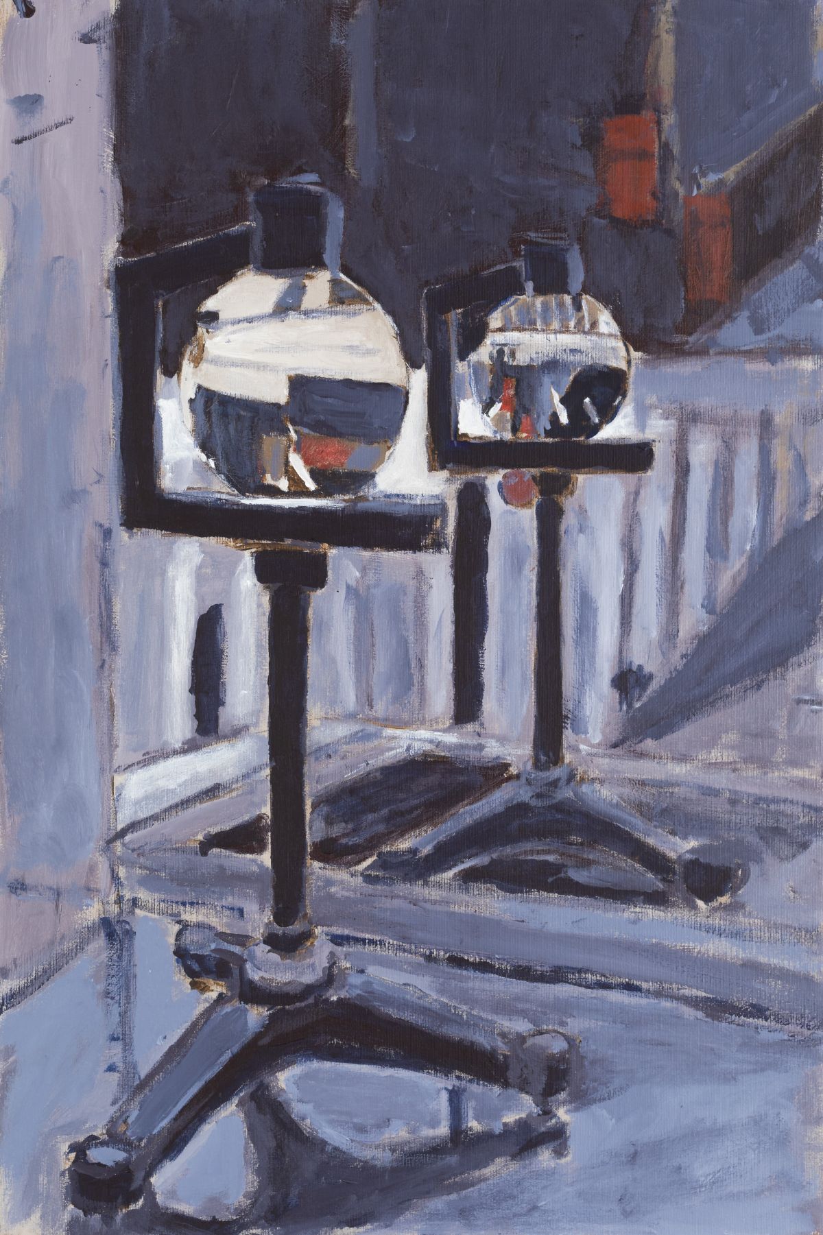 Lenses in Conversation. Acrylic on canvas, 51 x 76cm