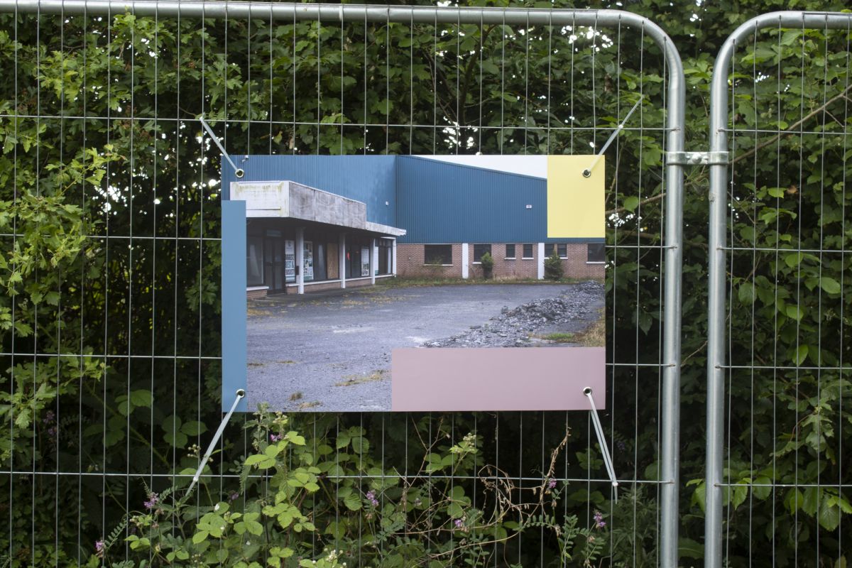 Obstructions (Blocks), digital photograph on poster paper, guerrilla install