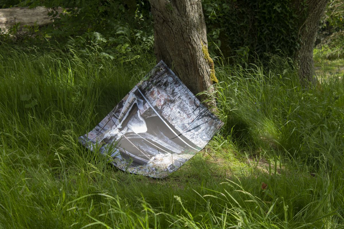 Obstructions (Ruin), digital photograph on poster paper, guerrilla install
