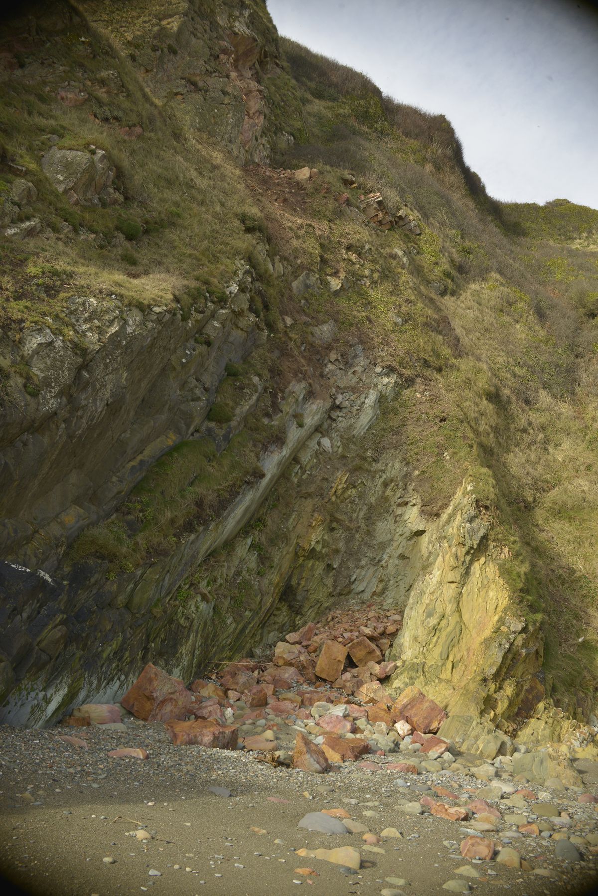 Image of the researched site after rockfall