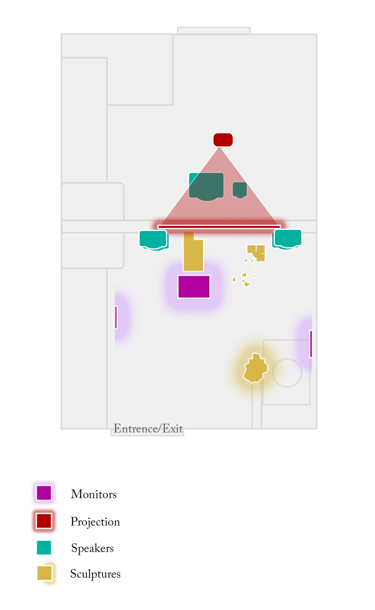 Map of the installation