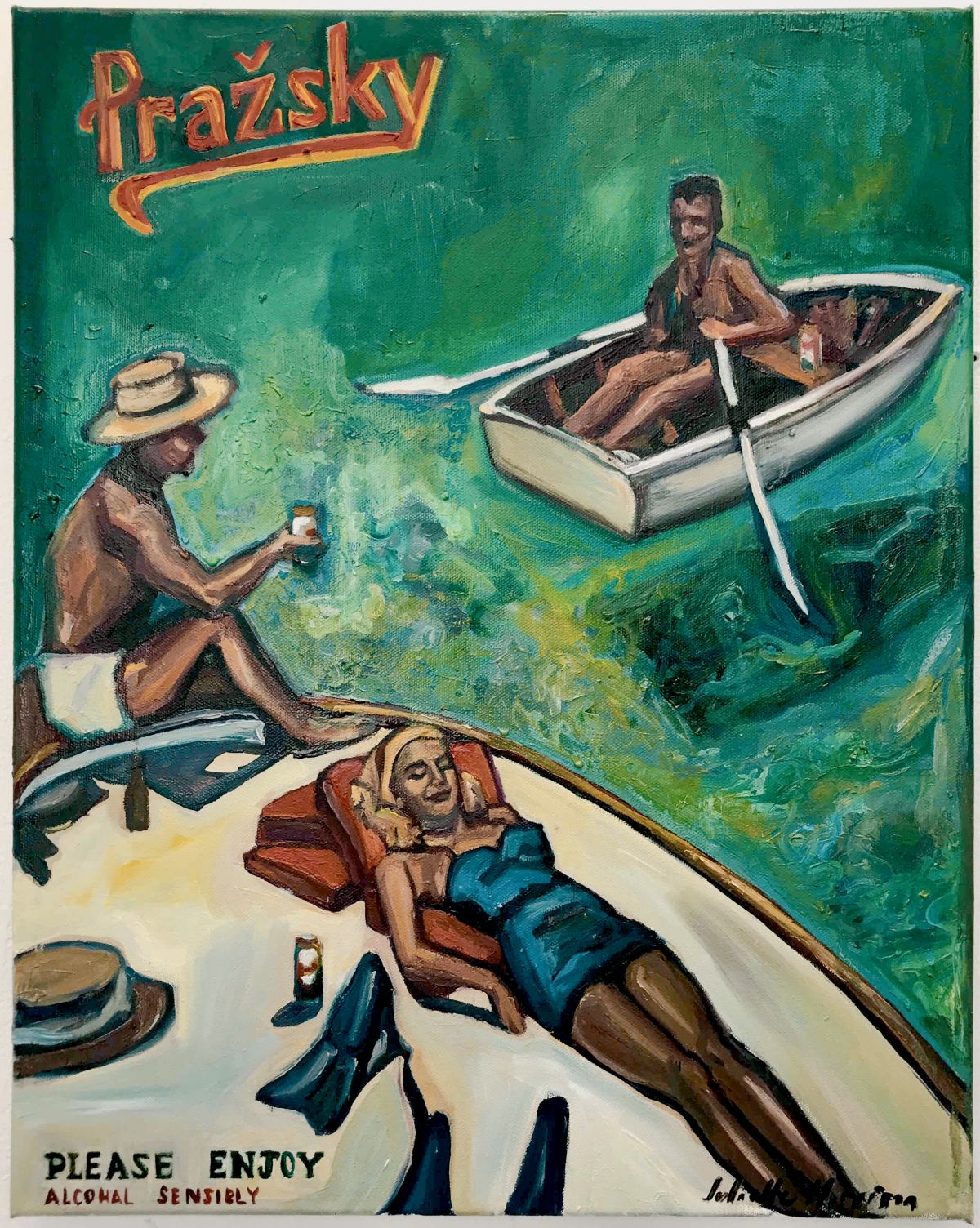 It Actually Tastes Nice. Oil on canvas, 50 x 40cm