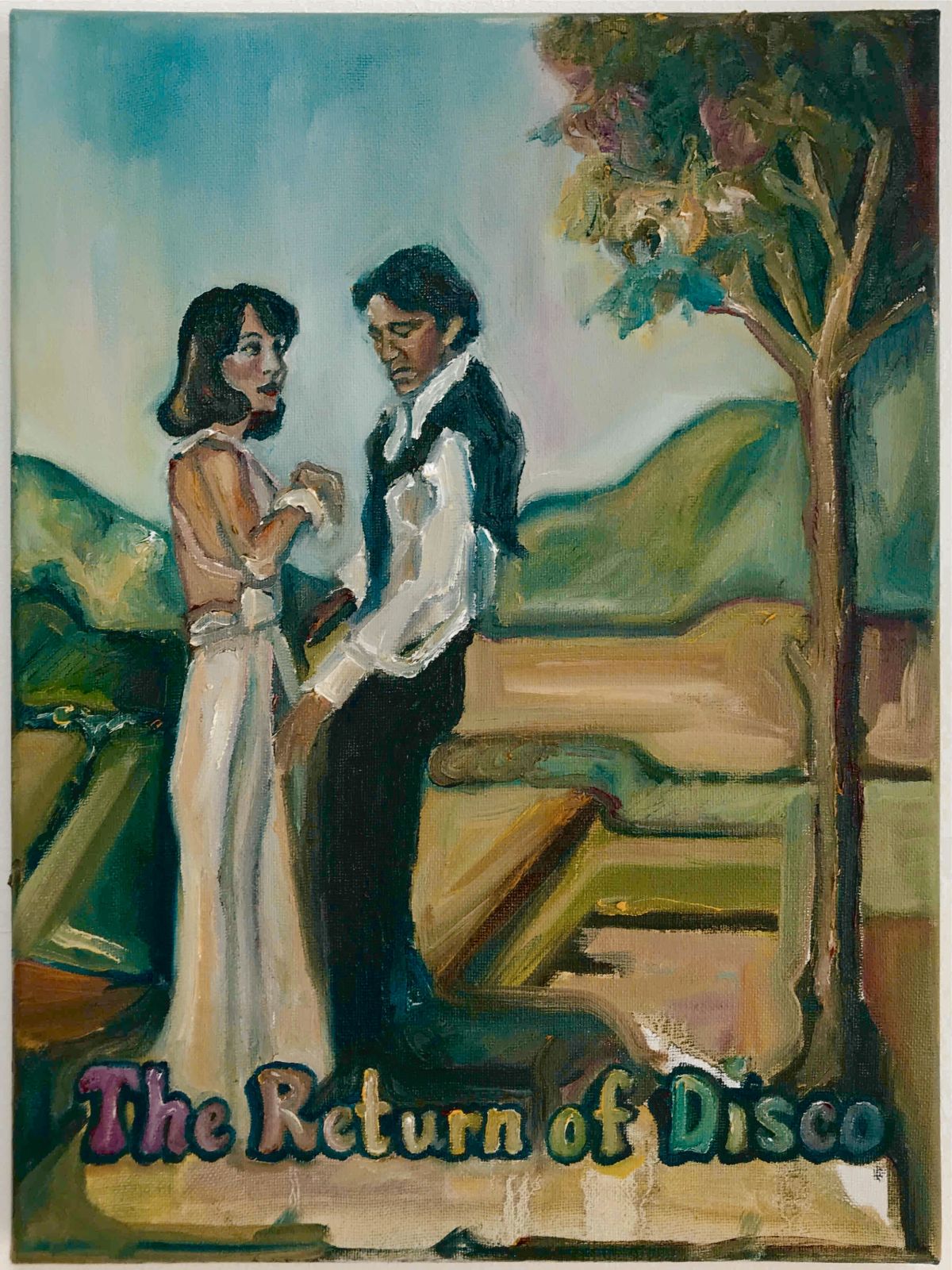 The Return of Disco. Oil on canvas, 40 x 30cm