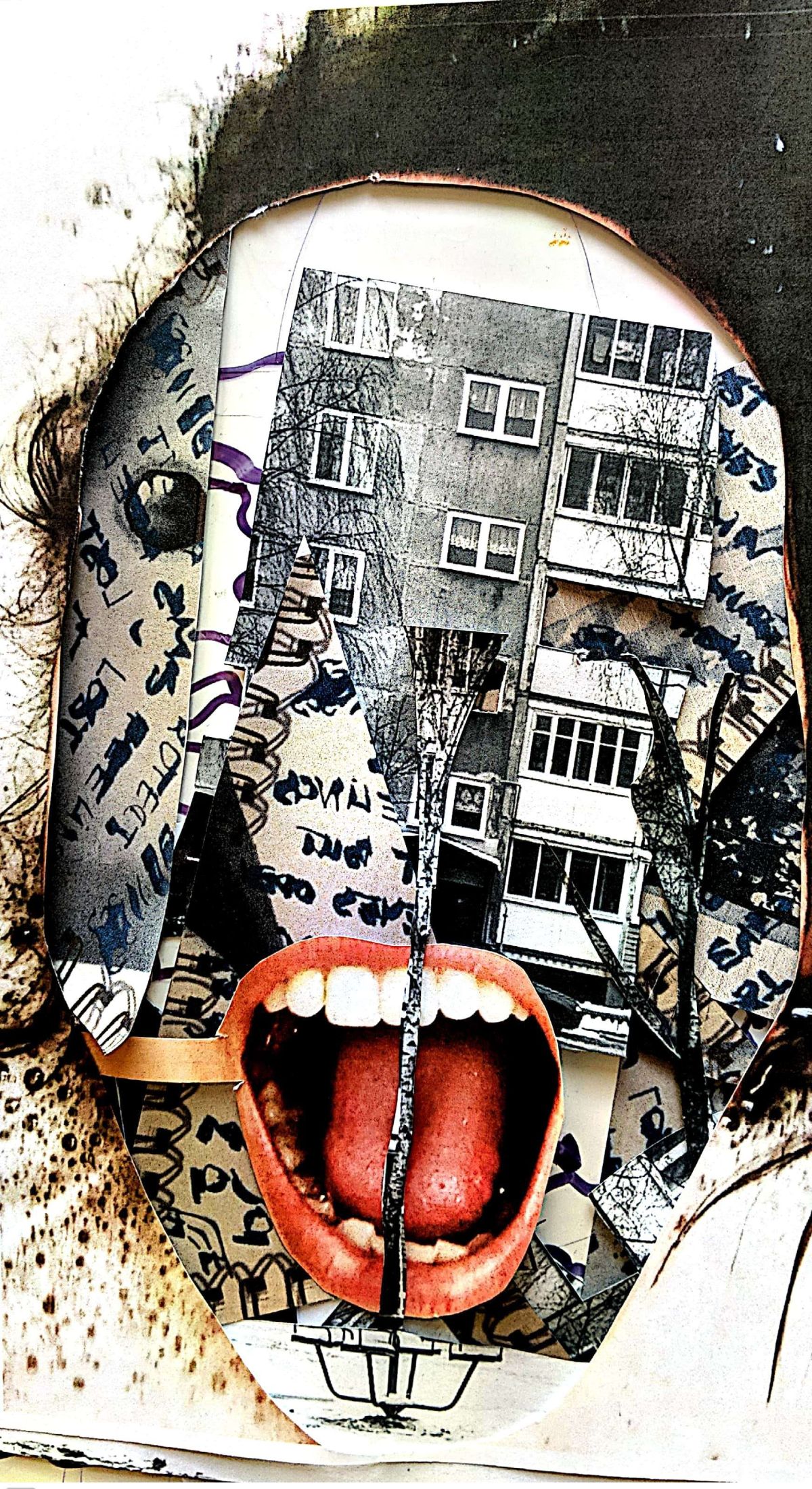 Home. A3 photo collage