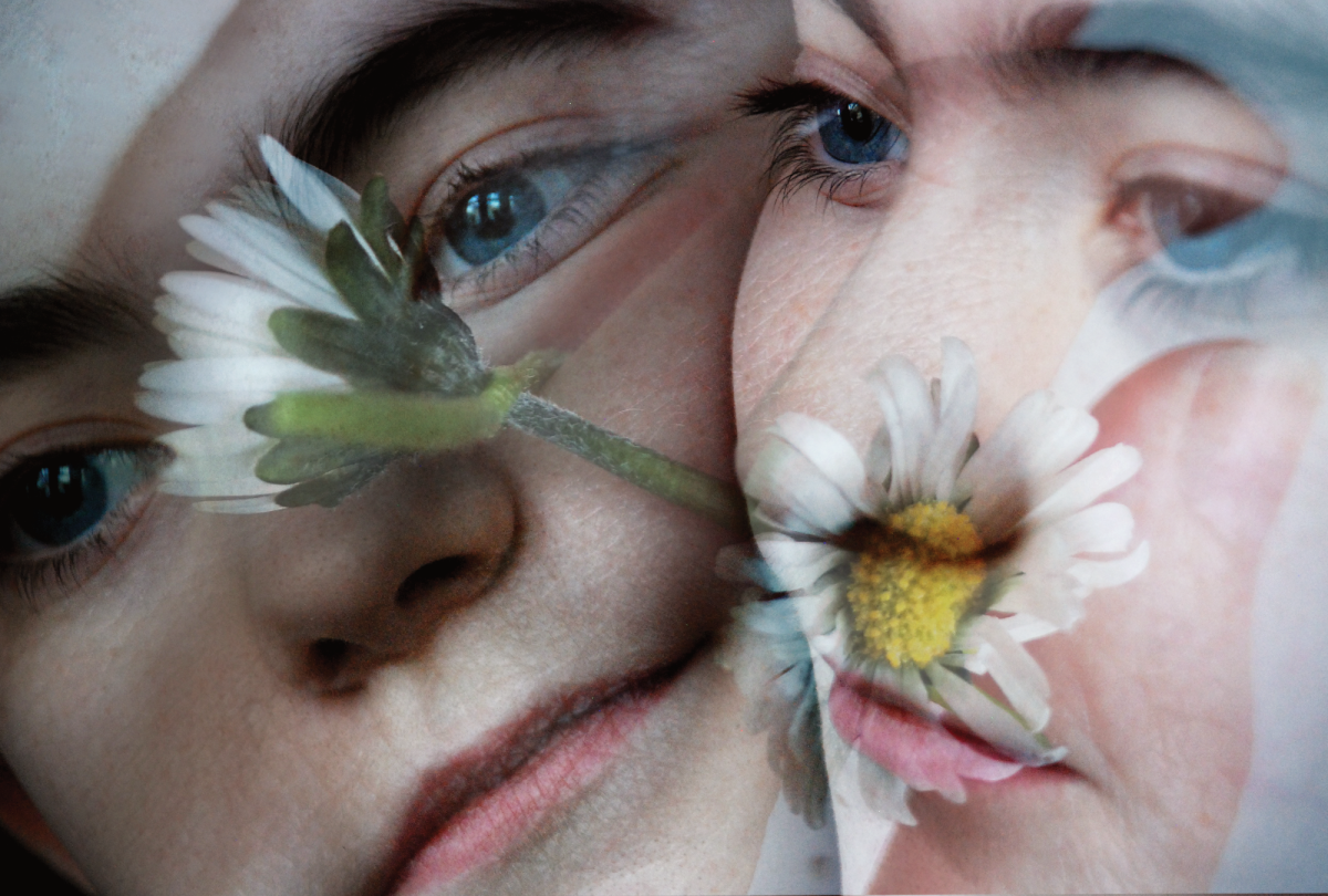 Daisy Chain. Digital photo collage