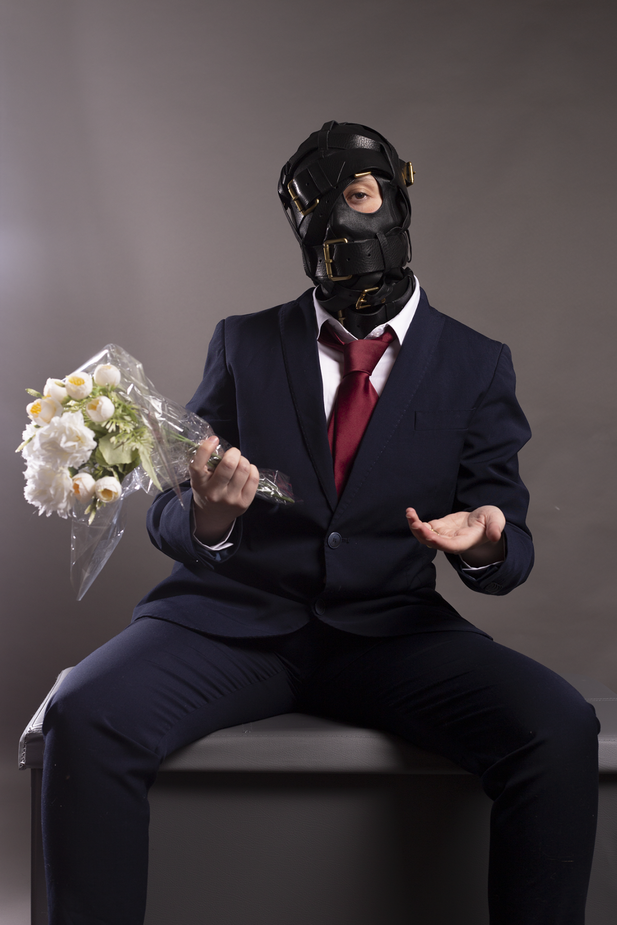 Belt Man, 2021. Digital photographic self-portrait. Photo by Magda Kaczmarska