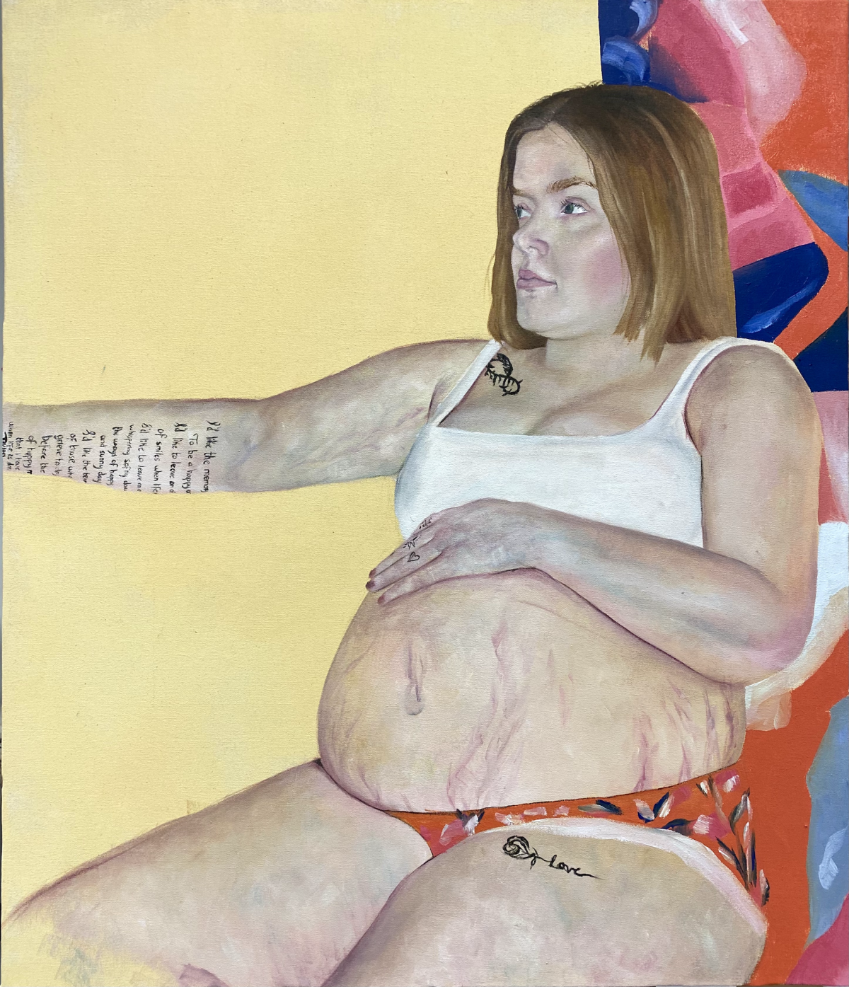 Shania. Oil on canvas, 81 x 73cm
