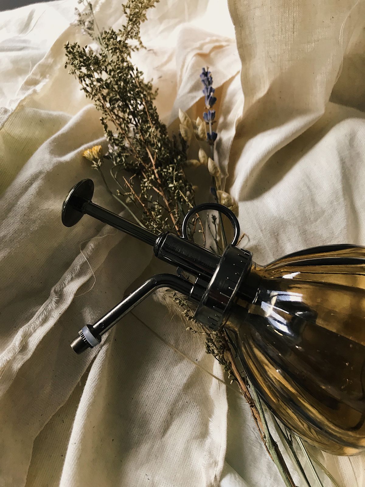Altar set-up using African hair-care tools