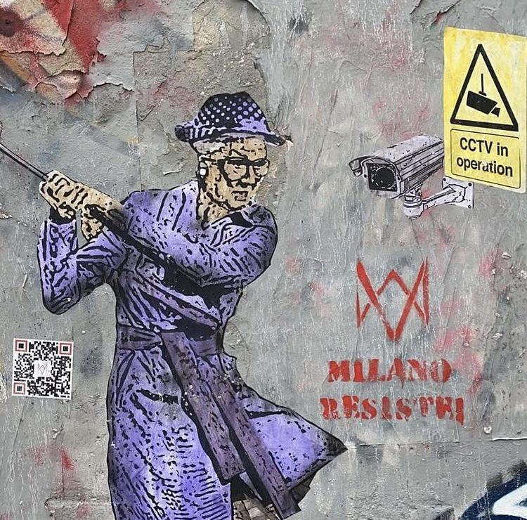 Milano Resiste, 2020. TvBoy, Milan